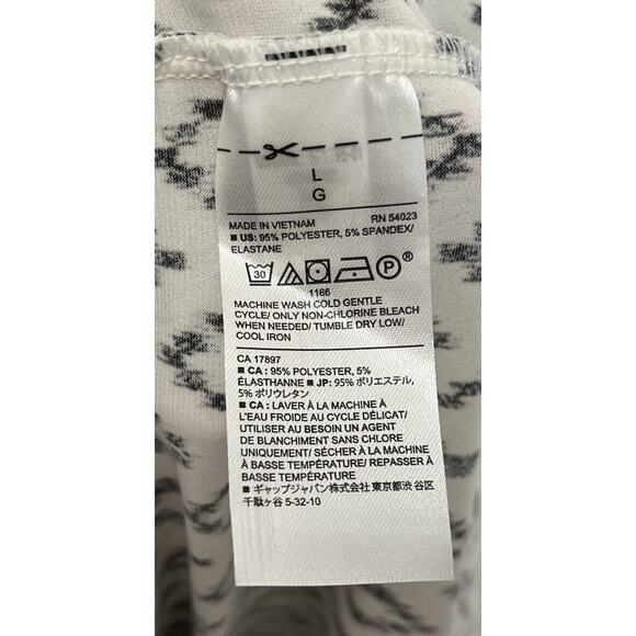 Banana Republic | Knit Column Dress Off White Ikat Midi Open Back Large - Picture 4 of 7